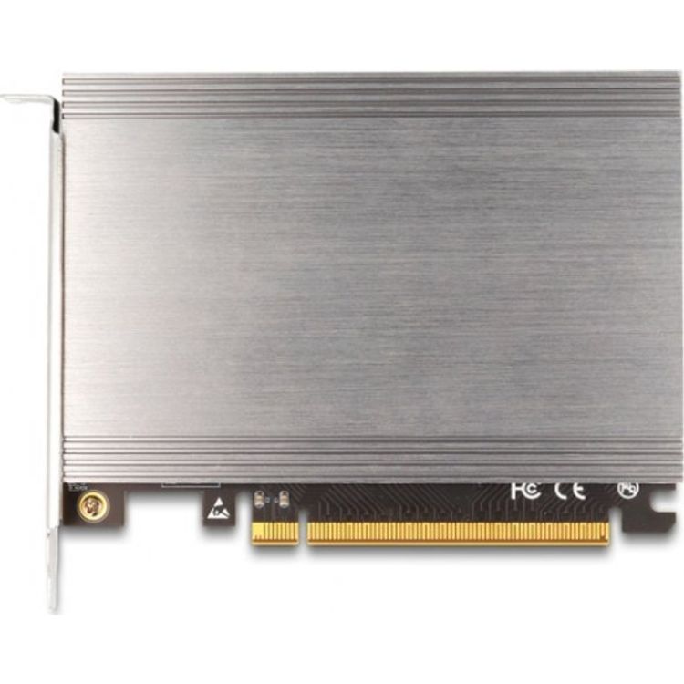 Tootefoto - DeLOCK PCI Express x16 Card to 4 x internal NVMe M.2 Key M with heat sink - Bifurcation (LxW: 145 x 111 mm)
