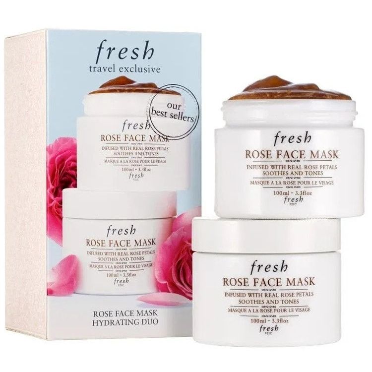 Tootefoto - Komplekt Duo, V rske, Roos, Rahustav & Toniseeriv, Kreemmask, N ole, 2 tk, 100 ml Naistele