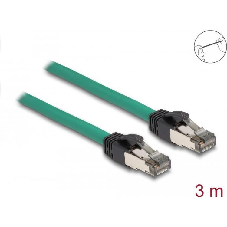Tootefoto - DeLOCK 80122 v rgukaabel Roheline 3 m Cat5e SF/UTP (S-FTP)