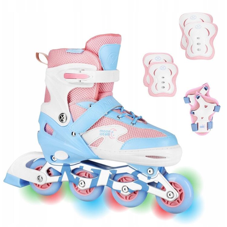 Tootefoto - NA0189 LED-uisutamiskomplekti kaitsjad Moonbeam White Suurus S (31-34) NILS Extreme