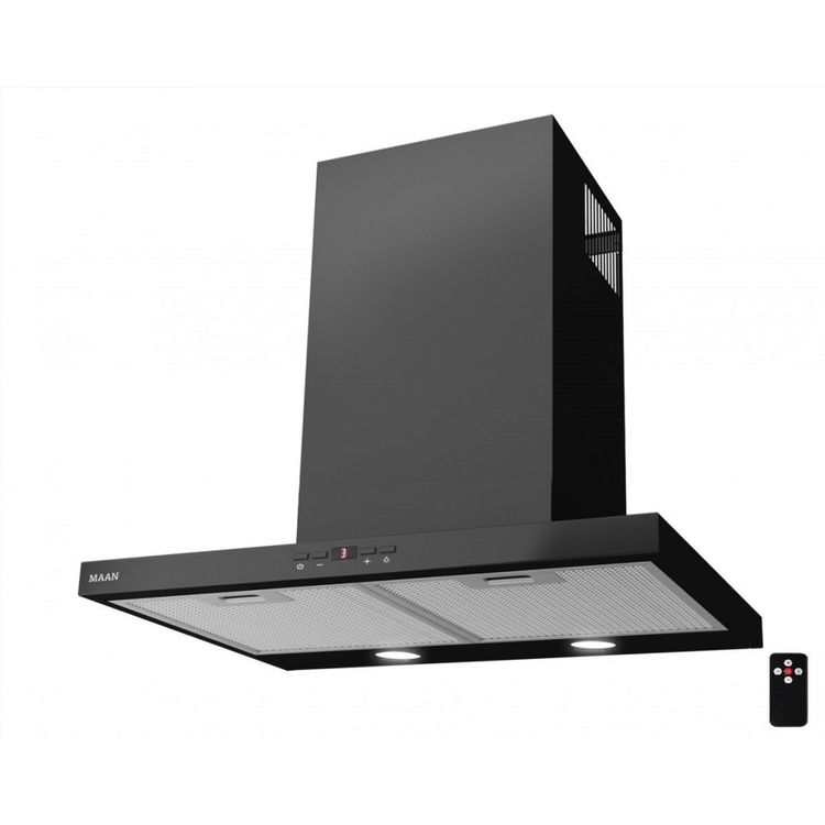 Tootefoto - Wall-mounted chimney kitchen hood MAAN Siena Soft 60 305 m3/h, Black