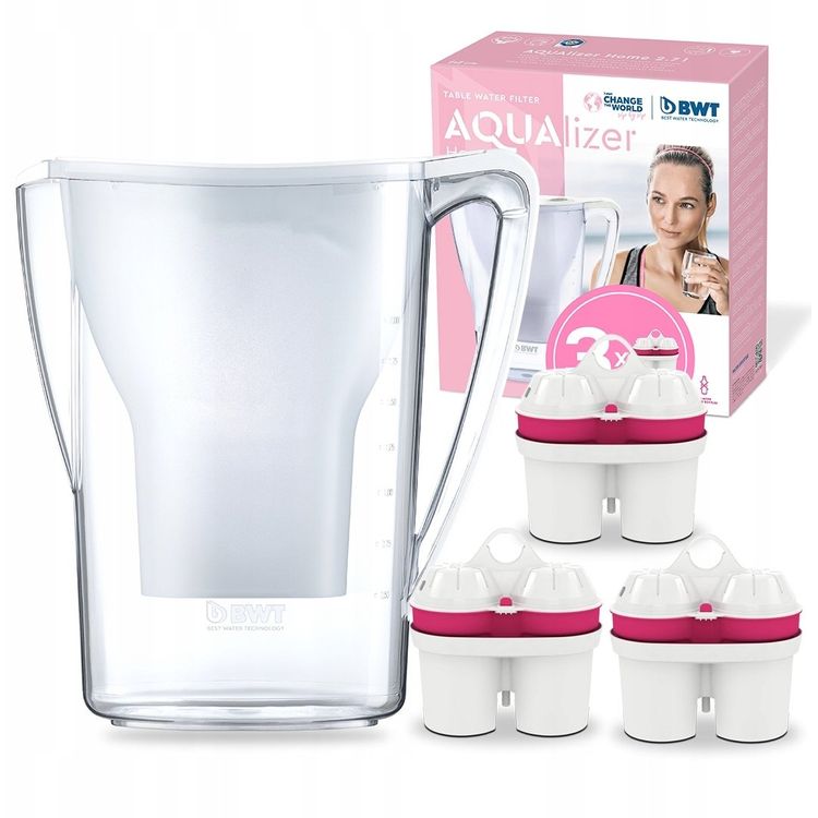 Tootefoto - Dzbanek filtruj cy BWT Dzbanek filtruj cy BWT AQUAlizer Home 2,7L 3 wk ady Bia y