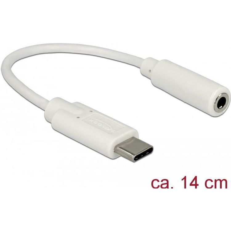Tootefoto - DeLOCK 65913 audiokaabel 0,14 m 3.5mm USB Valge