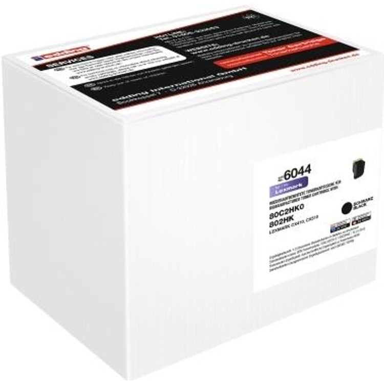 Tootefoto - edding EDD-6044 schwarz Toner ersetzt LEXMARK 80C2HK0 (18-6044)