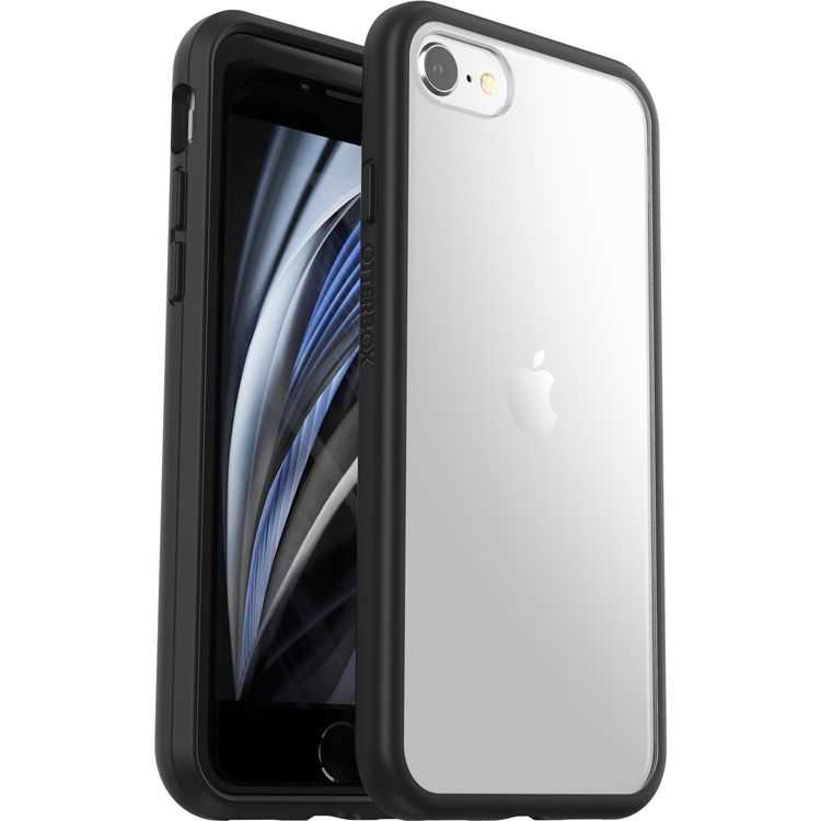 Tootefoto - OtterBox React Series - Hintere Abdeckung f r Mobiltelefon - Black Crystal - f r Apple iPhone 7, 8, SE (2. Generation), SE (3rd generation)