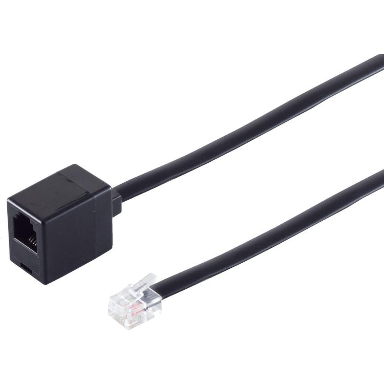 Tootefoto - ShiverPeaks S/CONN maximum connectivity Modular RJ ISDN Telefon-Verl ngerung-Western-Stecker 6/6 auf Western-Kupplung 6/6, 15,0m (70235-6/6)