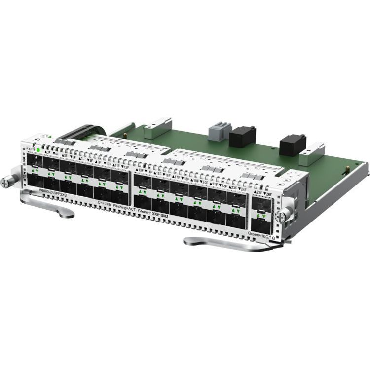 Tootefoto - Reyee hallatav Reyee moodul | L3 | 24 SFP 1Gbit porti + 2 Uplink SFP+ LC 10Gbit porti | Modulaarl liti RG-NBS6002 jaoks