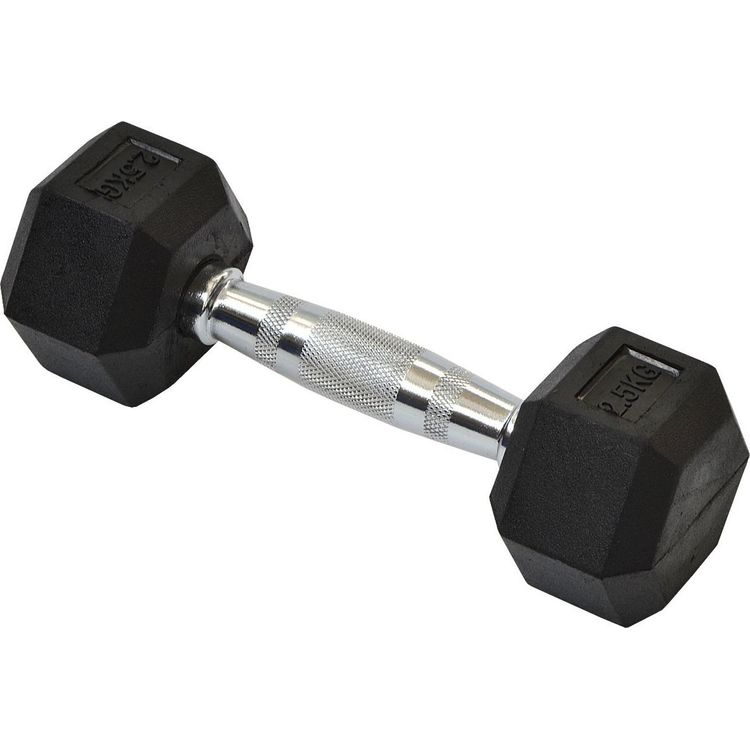 Tootefoto - Eb Fit rubberized dumbbell 1 x 2.5 kg