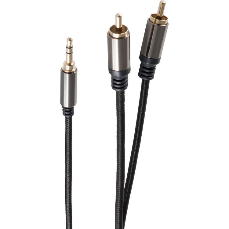 Tootefoto - shiverpeaks BS20-32025. Anschluss 1: 3.5mm, Steckverbinder 1 Geschlecht: M nnlich, Anschluss 2: 2 x RCA, Steckverbinder 2 Geschlecht: M nnlich, Beschichtung Steckerkontakte: Gold,