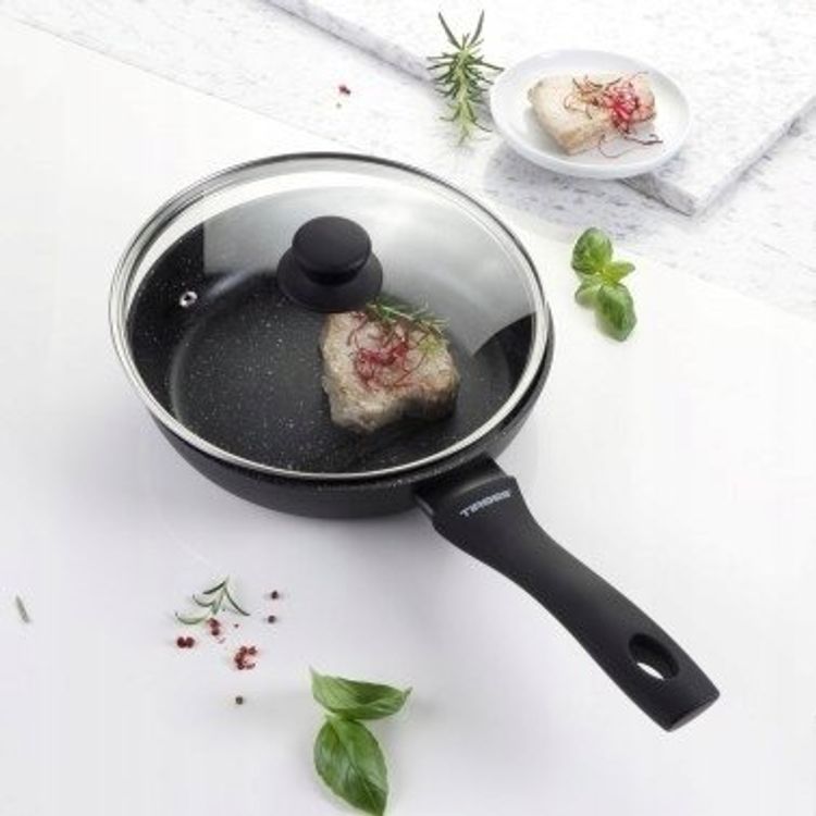 Tootefoto - Pann Tiross Graniidist pann 24 cm kaanega mittenakkuvaks induktsiooniks TIROSS TS-2402P