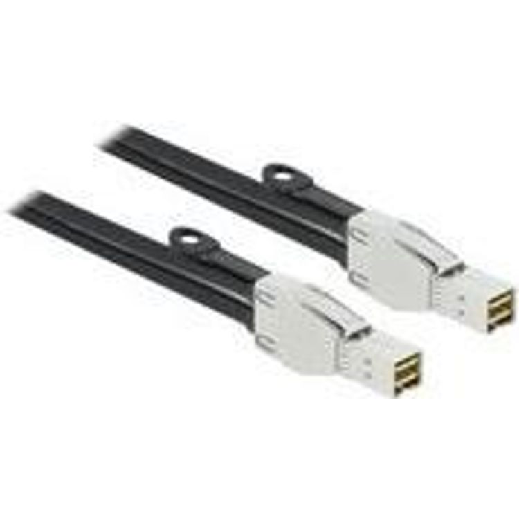 Tootefoto - DeLOCK 86621 SAS-kaabel 1 m 32 Gbit/s Must
