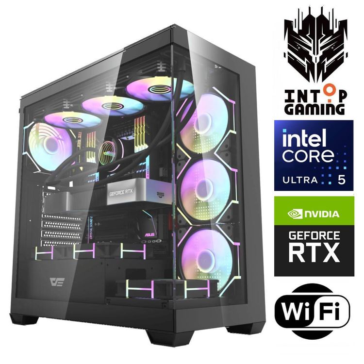 Tootefoto - INTOP Ultra 5 245KF 64GB DDR5 1TB SSD M.2 NVME+4TB RTX5060 8GB WiFi no-OS