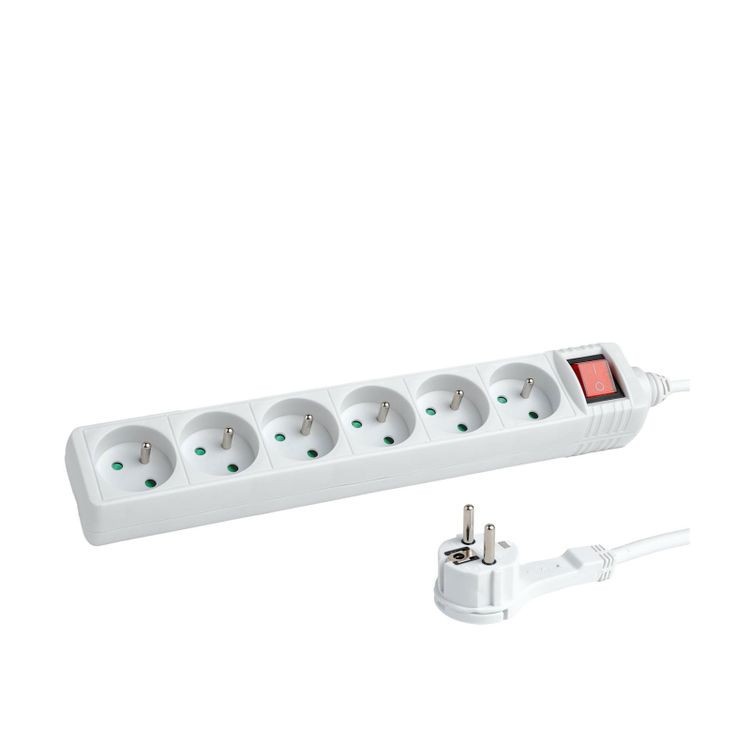 Tootefoto - Hama LISTWA ZASILAJ CA "STANDARD" 6GN, 3M (BIA A)