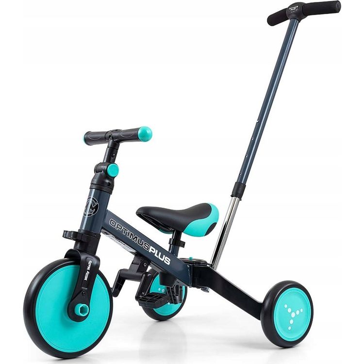 Tootefoto - Milly Mally Ride On Bike jalgratas 4in1 OPTIMUS PLUS Mint