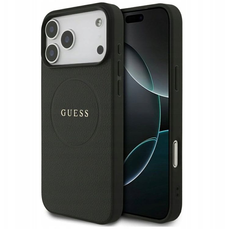 Tootefoto - Guess Grained Ring MagSafe case for iPhone 17 Pro Max black