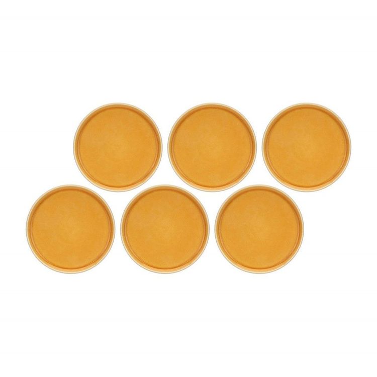 Tootefoto - Arpeggio Set 6 salad plates 21 cm, orange