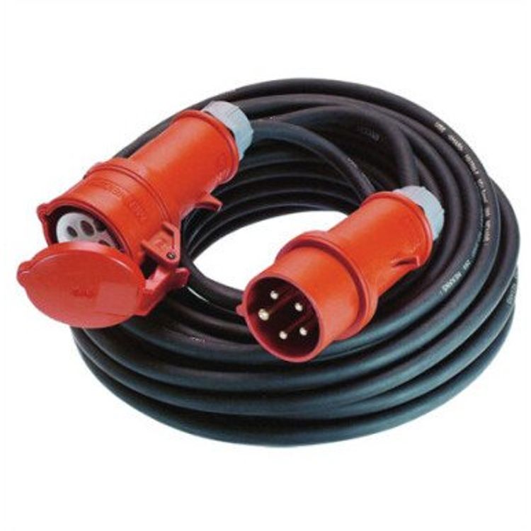 Tootefoto - Bachmann BACHMANN Pikenduskaabel 5G1,5mm2 must, 10m, H07RN-F CEE 16A punane 400V