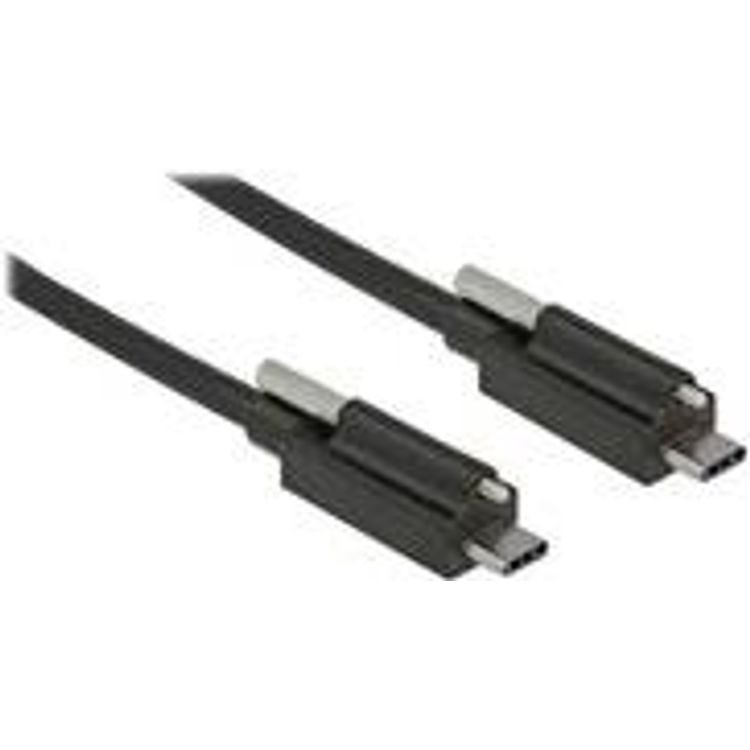 Tootefoto - DeLOCK 83719 USB-kaabel 1 m USB 3.2 Gen 2 (3.1 Gen 2) USB C Must