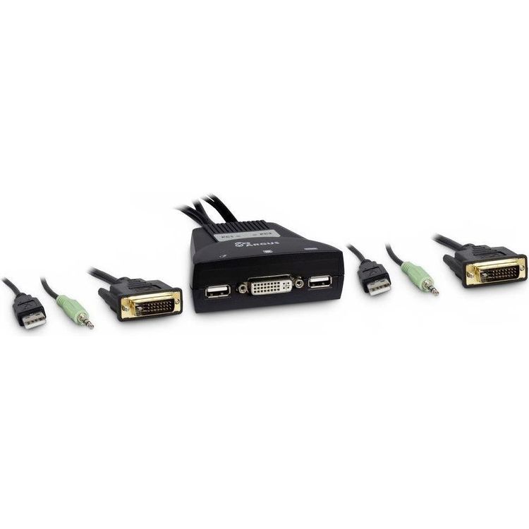 Tootefoto - Inter-Tech KVM-LS-21DA DVI KVM-l liti Must