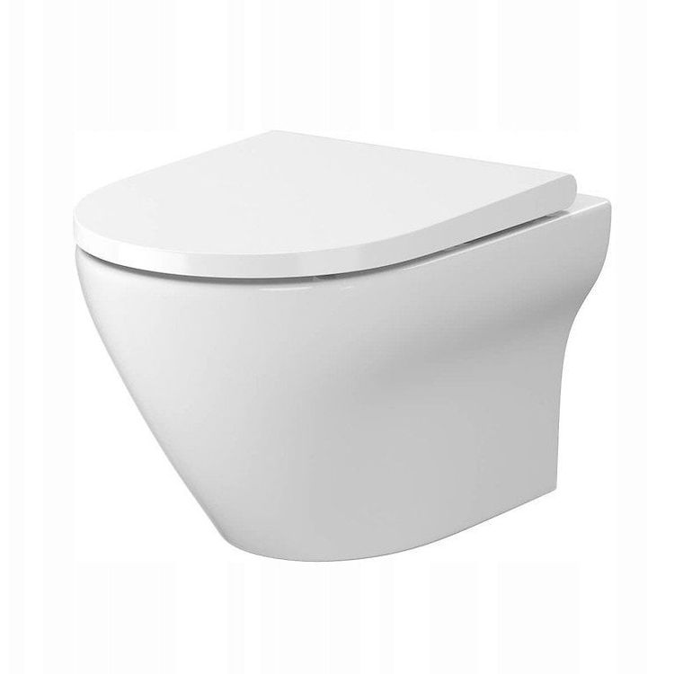 Tootefoto - Cersanit K120-003 WC Bowl Hanging Bowl UM larga ovaal puhastus kasti /