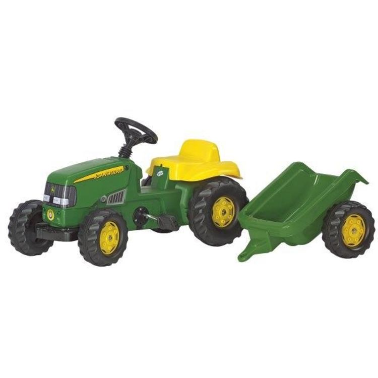 Tootefoto - Rolly Toys John Deere Kid Tractor koos haagisega (5012190 WP-695)