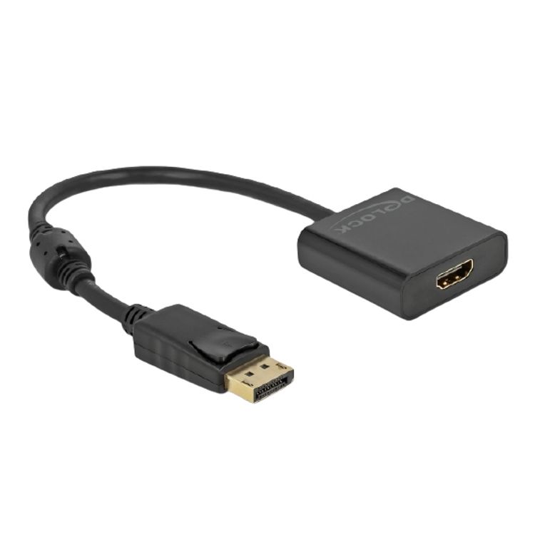 Tootefoto - DeLOCK 63585 DisplayPort-kaabel 0,2 m HDMI Must