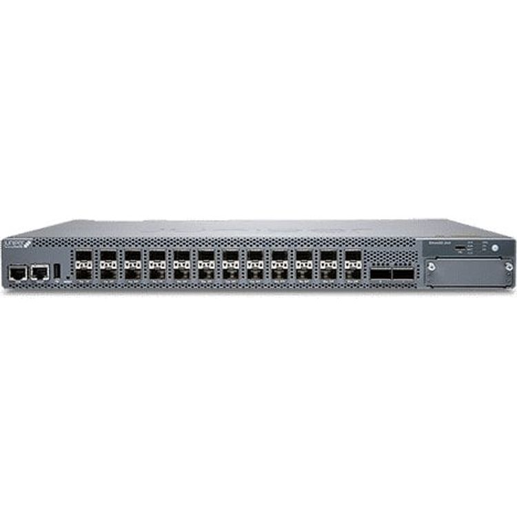 Tootefoto - Juniper 24x10GbaseX switch with 2x100G uplink ports. MACsec AES256. Airflow out of PSU. Optional module-4x10G or 4x25G (EX4400-24X)