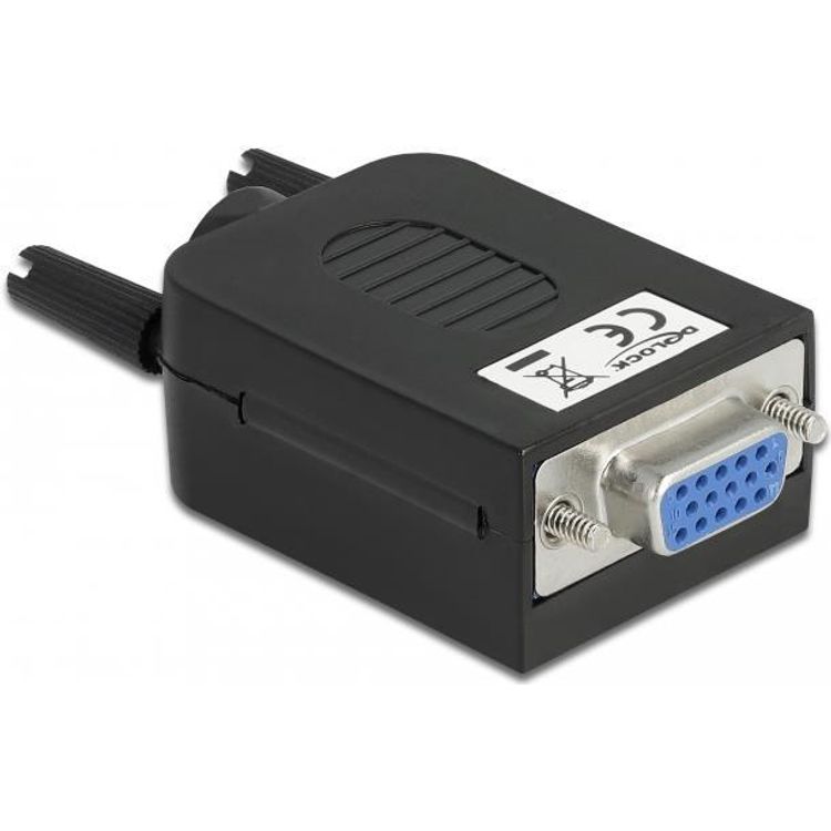 Tootefoto - DeLOCK 66259 juhtmepistmik Must, Sinine