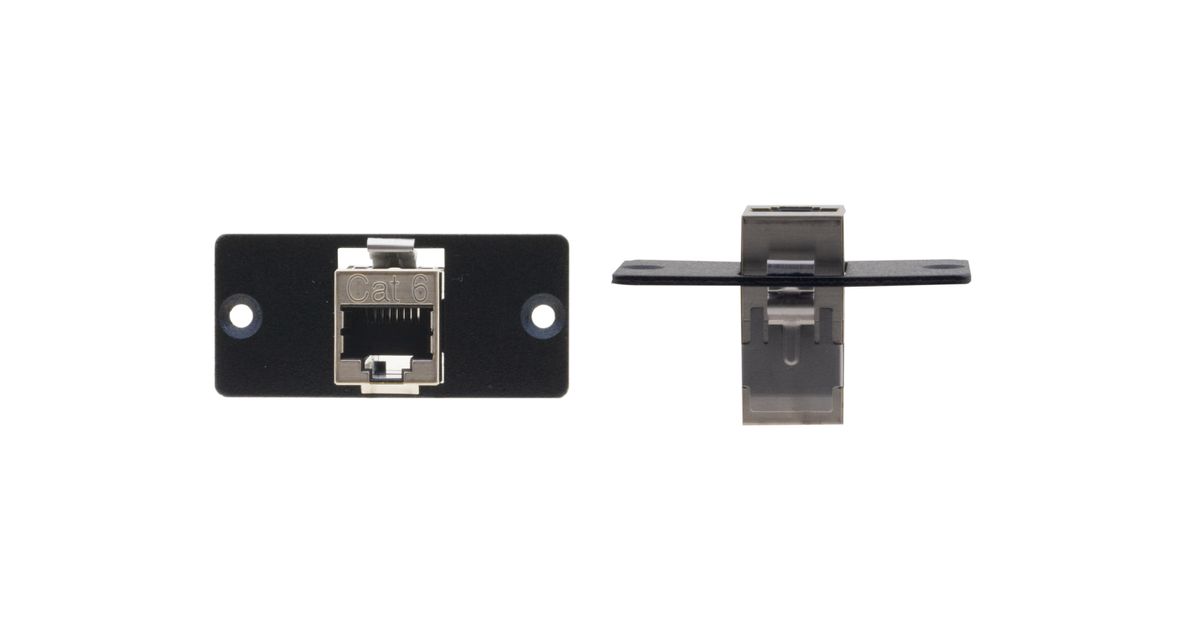 Kramer W-45(B) RJ45 Wall Plate, black, Front/Back: RJ45 CAT6 - MT Shop