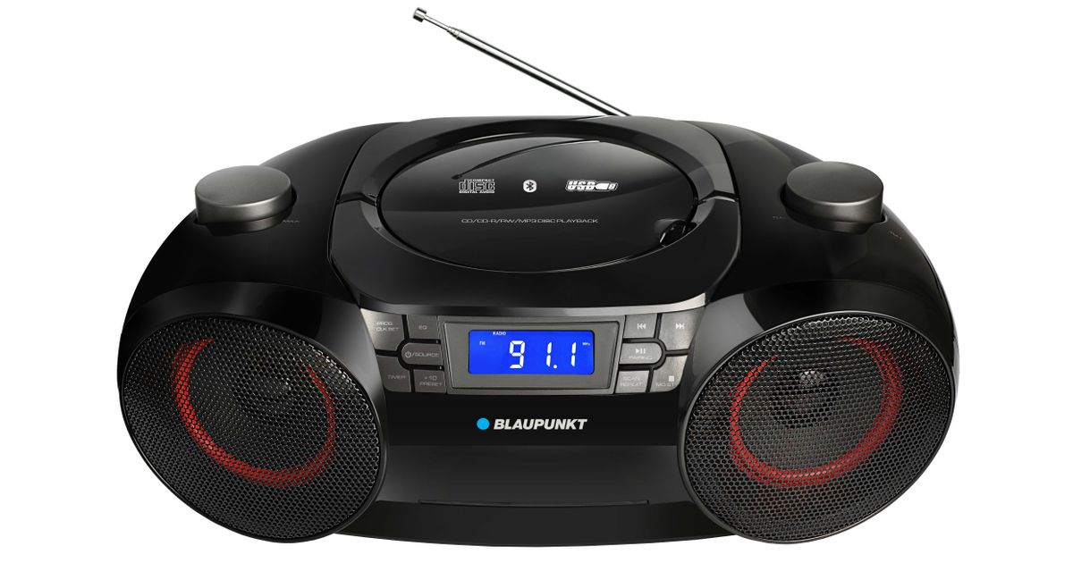 Blaupunkt BB30BT CD player Portable CD player Black - Speakers -  Audio-video - MT Shop | CD-Player