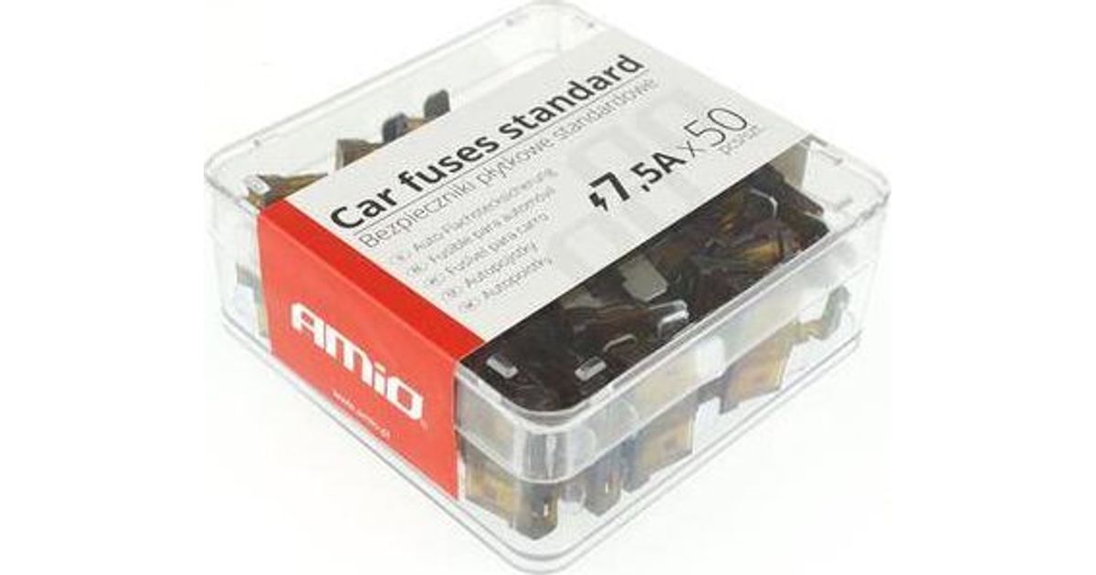 AMiO Standard automotive fuses, box 50pcs 7.5A - MT Shop