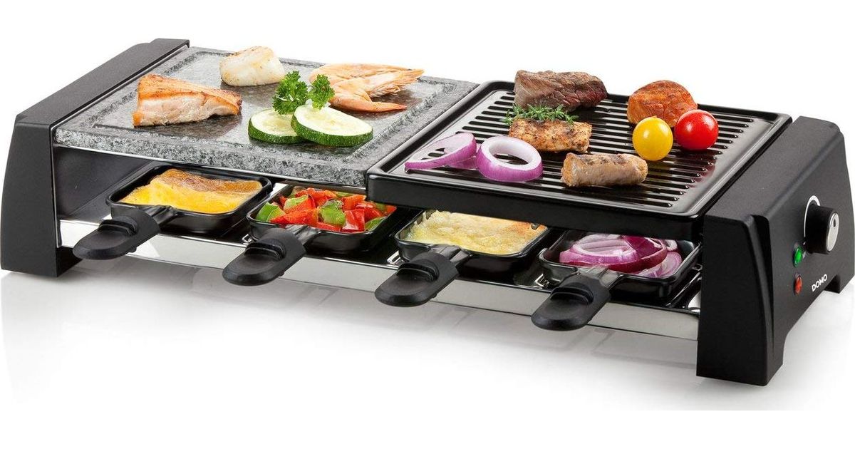 Het apparaat Demonstreer deze Domo DO9190G raclette grill 8 person(s) 1200 W Black, Grey - Electric  grills - Barbecue, firepits - Garden and terrace - MT Shop