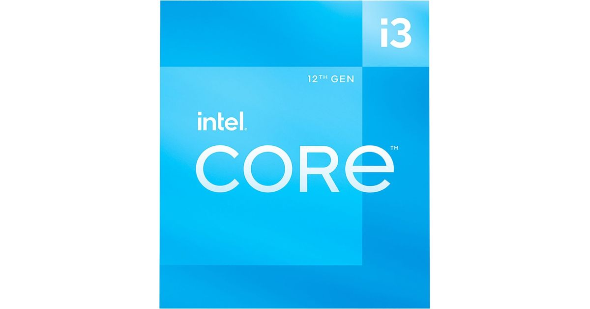 Intel Processor Core i3-12100 F BOX 3,3GHz, LGA1700 - MT Shop