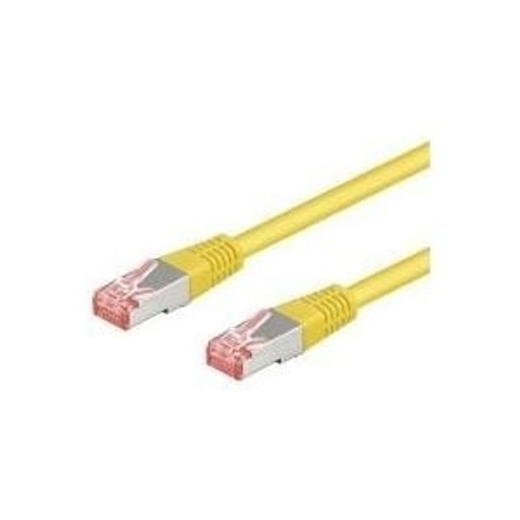 Tootefoto - Goobay CAT 6-050 LC SSTP PIMF 0.5m v rgukaabel Kollane 0,5 m Cat6