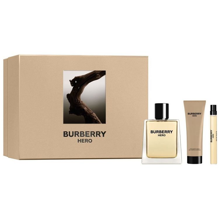 Tootefoto - Komplekt Burberry: Hero, tualettvesi, meestele, 100 ml + kangelane, tualettvesi, meestele, 10 ml + hero, du igeel, k igile nahat pidele, 75 ml meestele