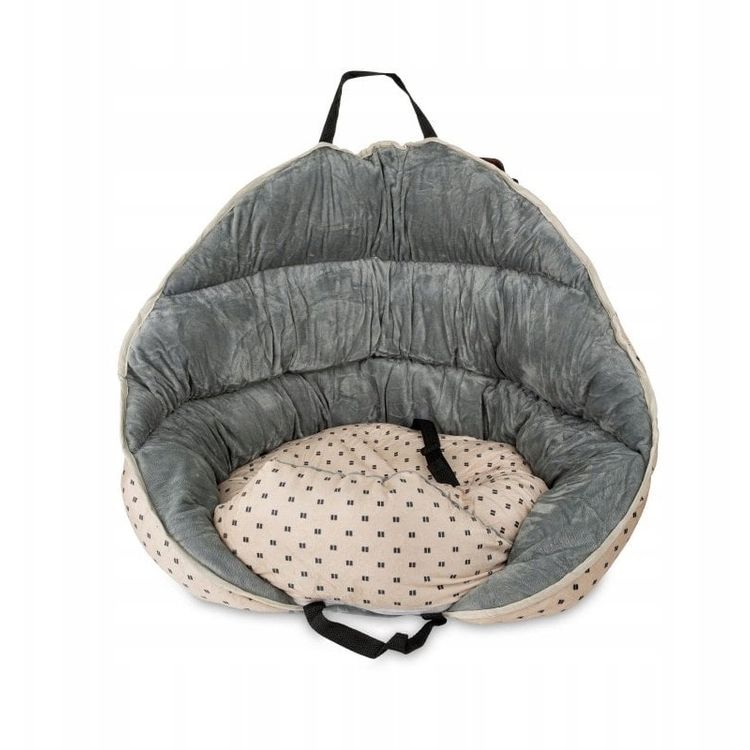 Tootefoto - Kaasaskantav turvatool koertele, bee ja hall, 60*50*50cm