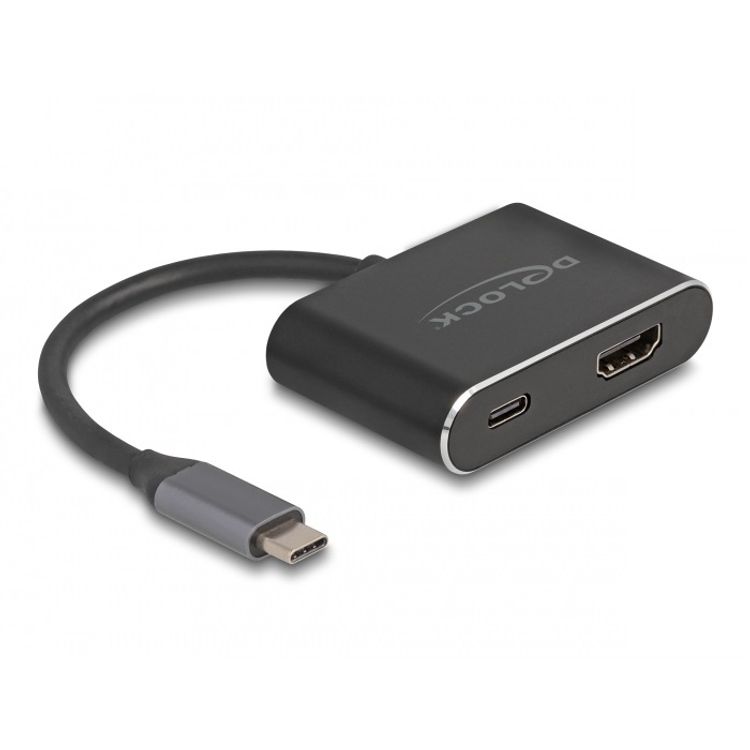 Tootefoto - DeLOCK 64199 videokaabliadapter 0,15 m USB t p-C HDMI t p A (Standard) Must