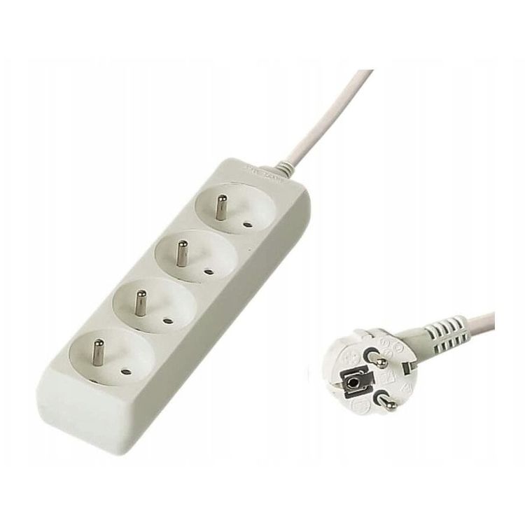 Tootefoto - PremiumCord PP3-10 jaotur 10 m 3 x pistikupesa Valge