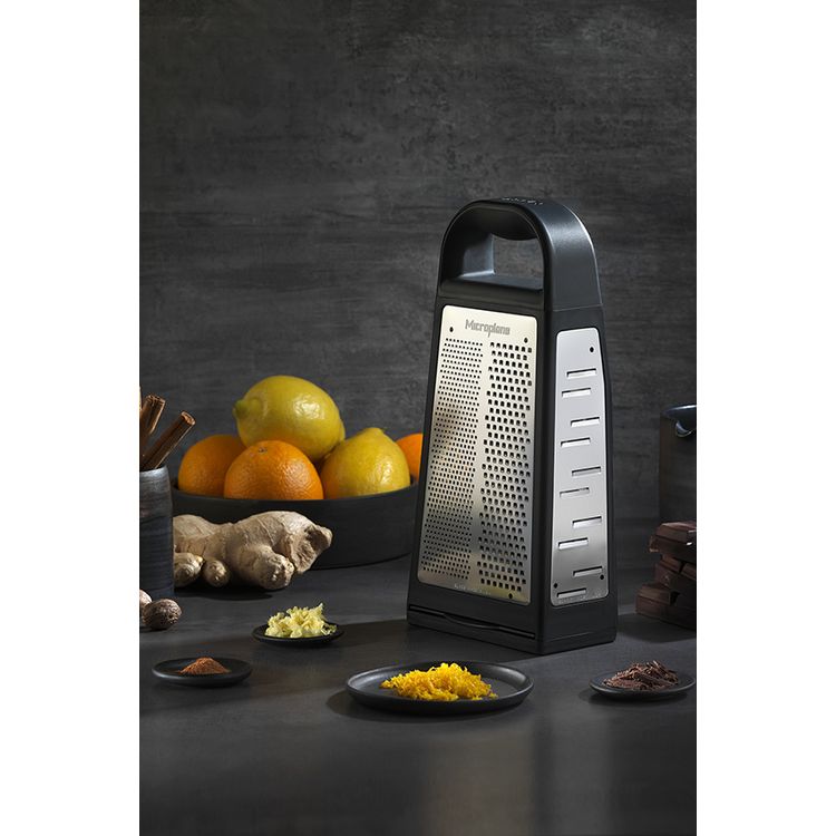 Tootefoto - Microplane 34019 riiv Kandiline riiv Must, Satiinviimistlusega teras