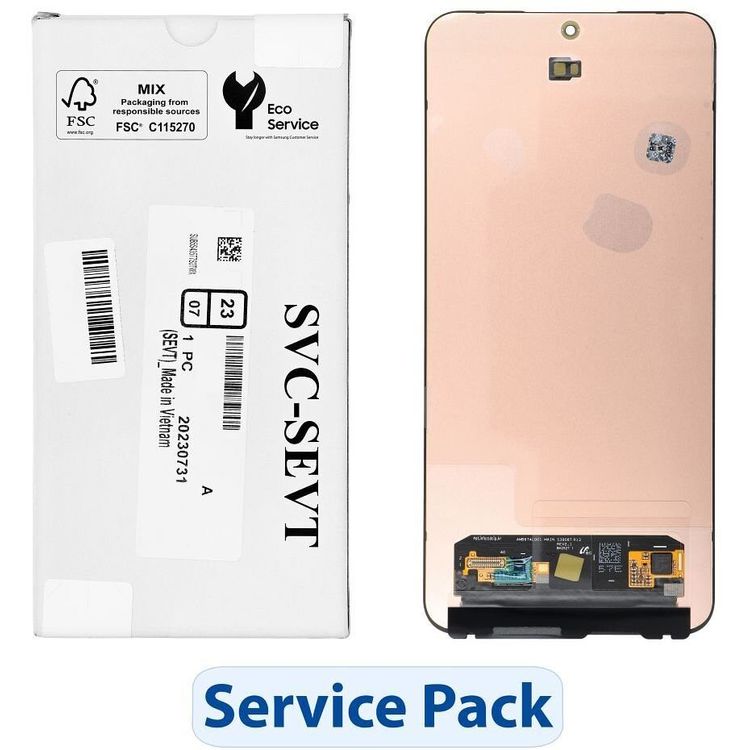 Tootefoto - Hoolduspaketi LCD-ekraan SAMSUNG S25 FE S731B GH82-38423A