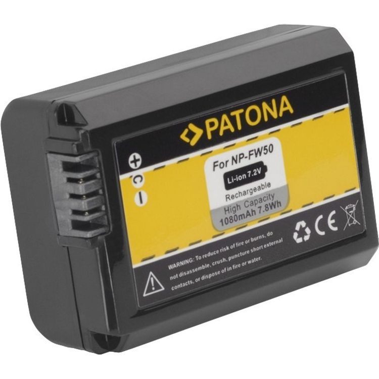 Tootefoto - Patona kaameralaadija Patona Photobaterie Pro Sony NP -FW50 1080Mah - PT1079