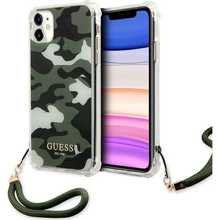 Tootefoto - Guess Guess GUHCN61KSARKA iPhone 11 6,1-tolline roheline/khakiv rvi k va mbris Camo Collection