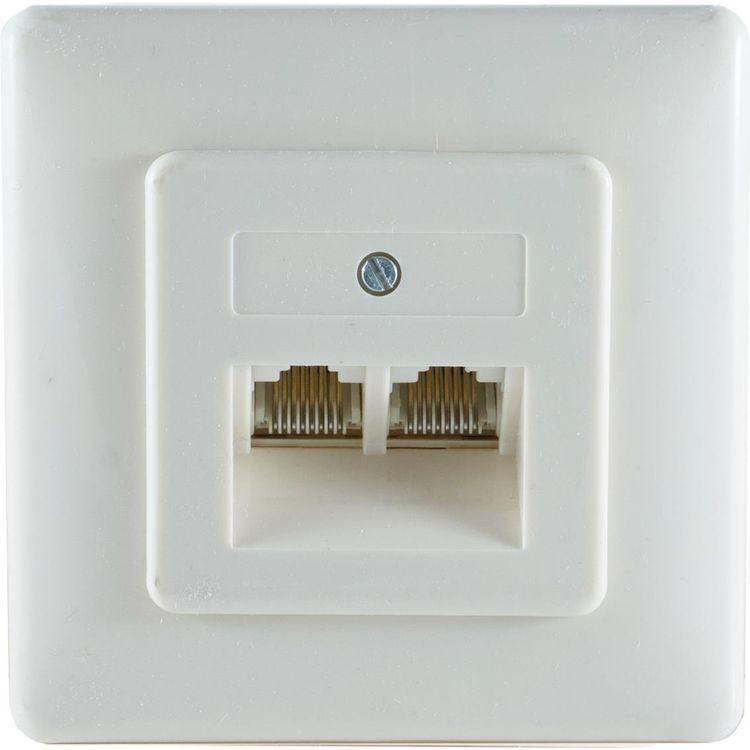 Tootefoto - S/CONN maximum connectivity UAE Anschlu dose 8/8 - 8/8, 2 Amtsleitungen, mit Metallrahmen, Unterputz (74241-)