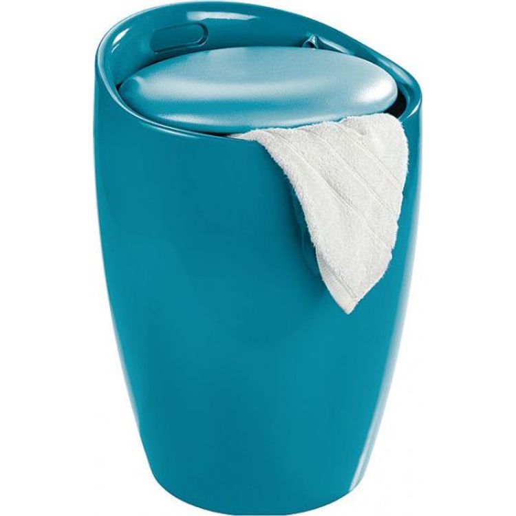 Tootefoto - Weko pesukorv Candy vannitoatool 2-in-1 20 liitrit 50,5 cm ABS bensiinsinine