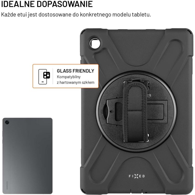 Tootefoto - Vastupidav alusega mbris FIXED Rugged Tab Case Samsung Galaxy Tab A11 jaoks, must