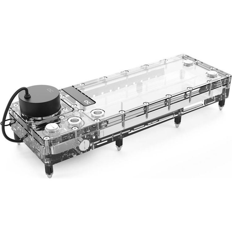 Tootefoto - Alphacool Core Flat Reservoir 360 Left mit VPP Apex Pumpe (15488)