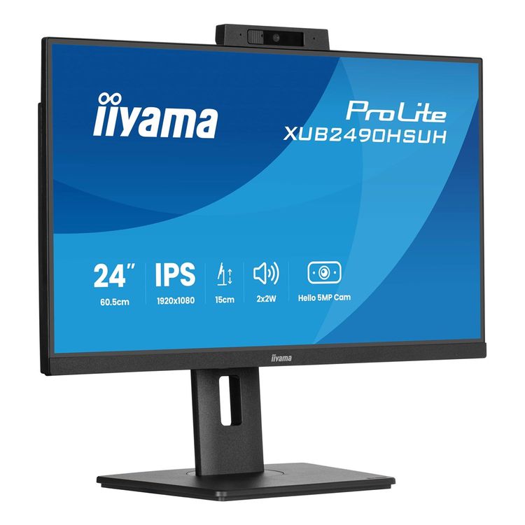 Tootefoto - Iiyama TFT XUB2490HSUH IPS 24'' HDMI/DP/USB/Webcam/flat screen - 60.5 cm