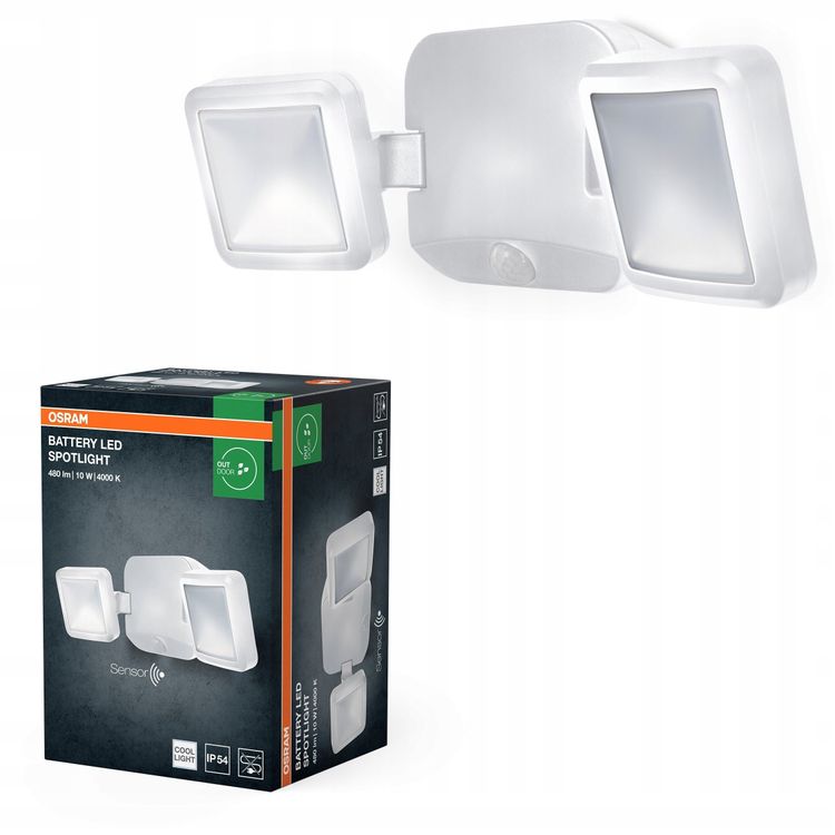 Tootefoto - BATTERY LED SPOTLIGHT DOUBLE WT LEDV