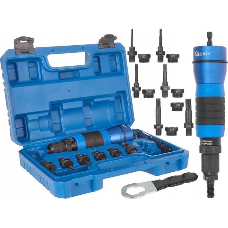 Tootefoto - RIVETER FOR RIVET NUTS ADAPTER FOR SCREWDRIVER M3-M10 SILVER