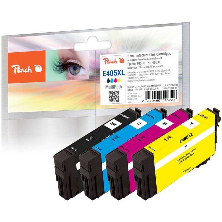 Tootefoto - Peach Patrone Epson No.405 XL MultiPack bk,c,m,y remanufactured